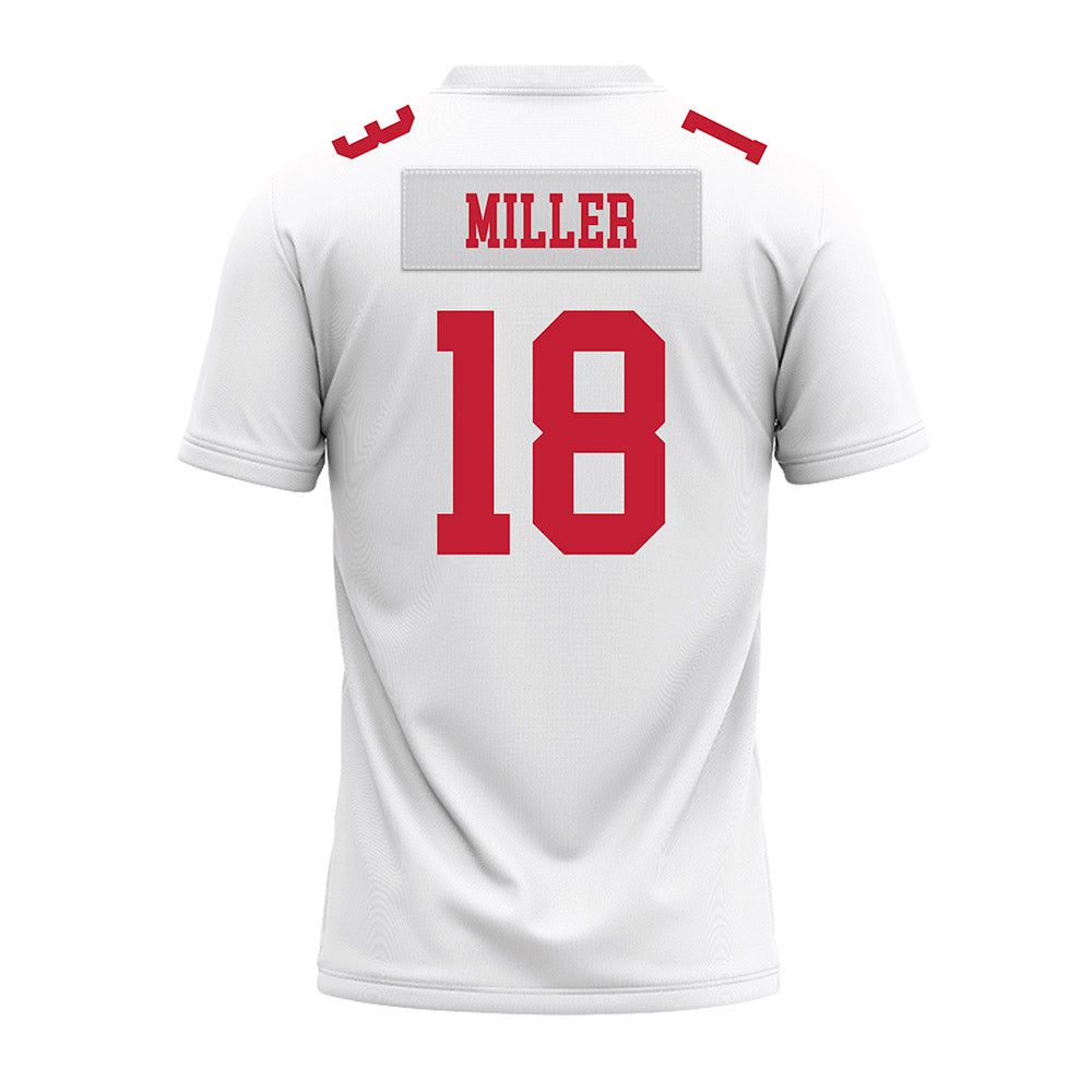 Ohio State - NCAA Football : Bodpegn Miller - White Premium Football Jersey-1
