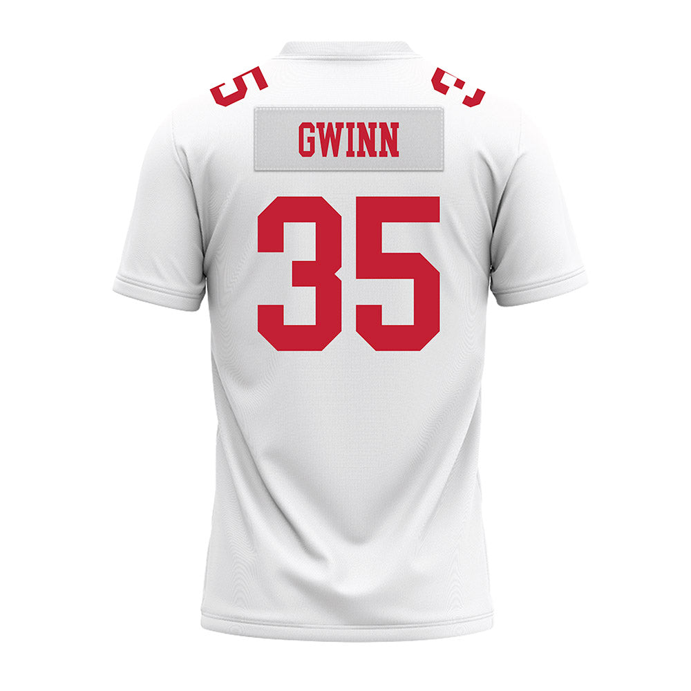 Ohio State - NCAA Football : Jaystin Gwinn - White Premium Football Jersey-1