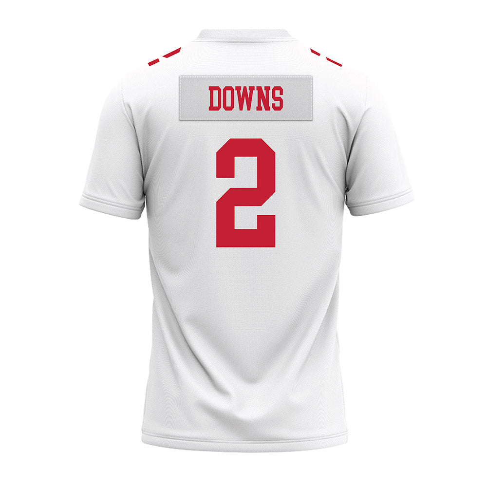 Ohio State - NCAA Football : Caleb Downs - White Premium Football Jersey
