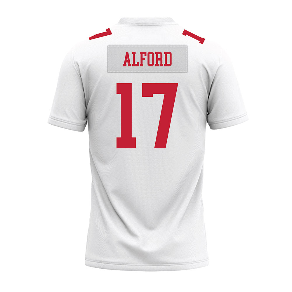 Ohio State - NCAA Football : Tarvos Alford - White Premium Football Jersey-1