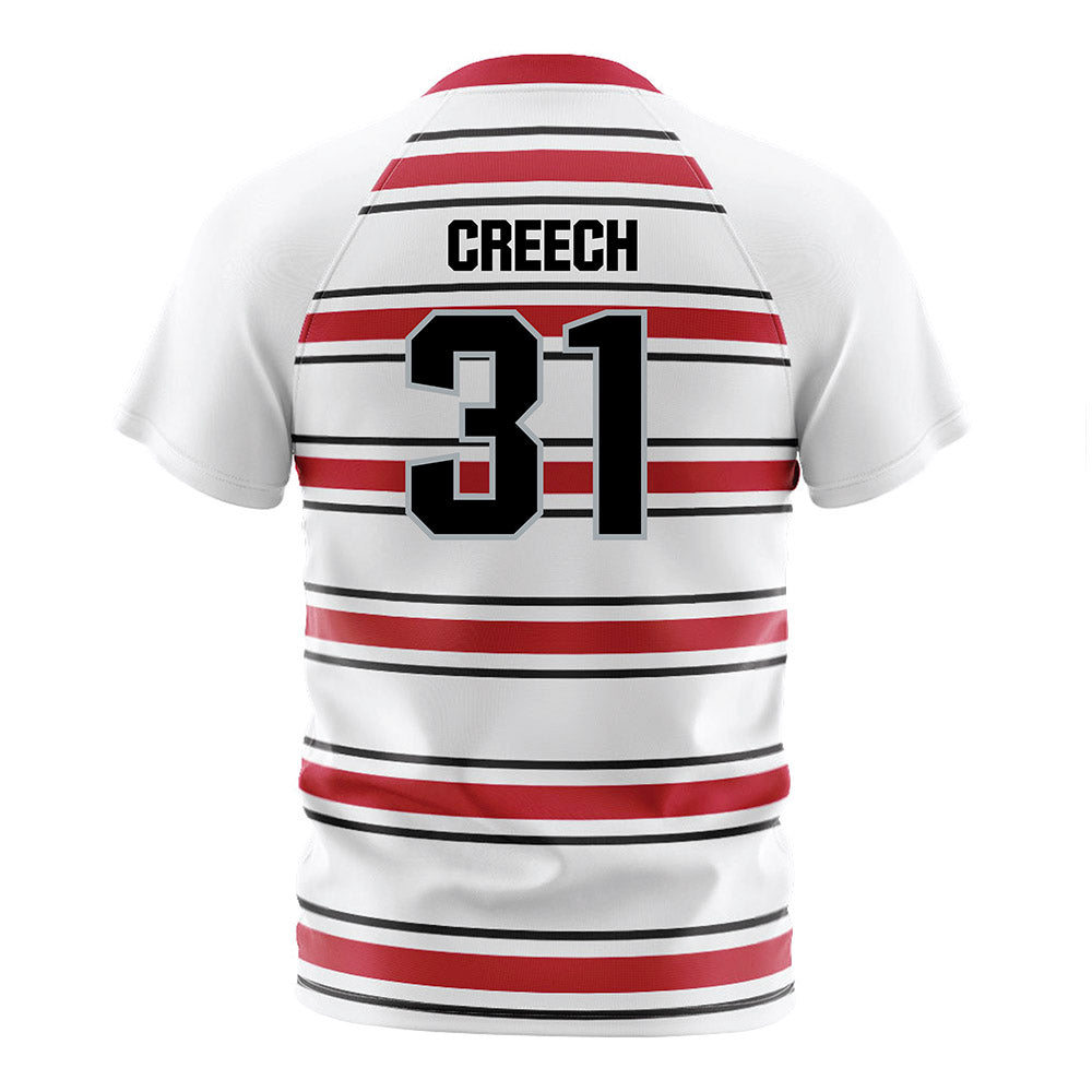 Ohio State - NCAA Men's Soccer : Tanner Creech - Pin Stripe Soccer Jersey-1