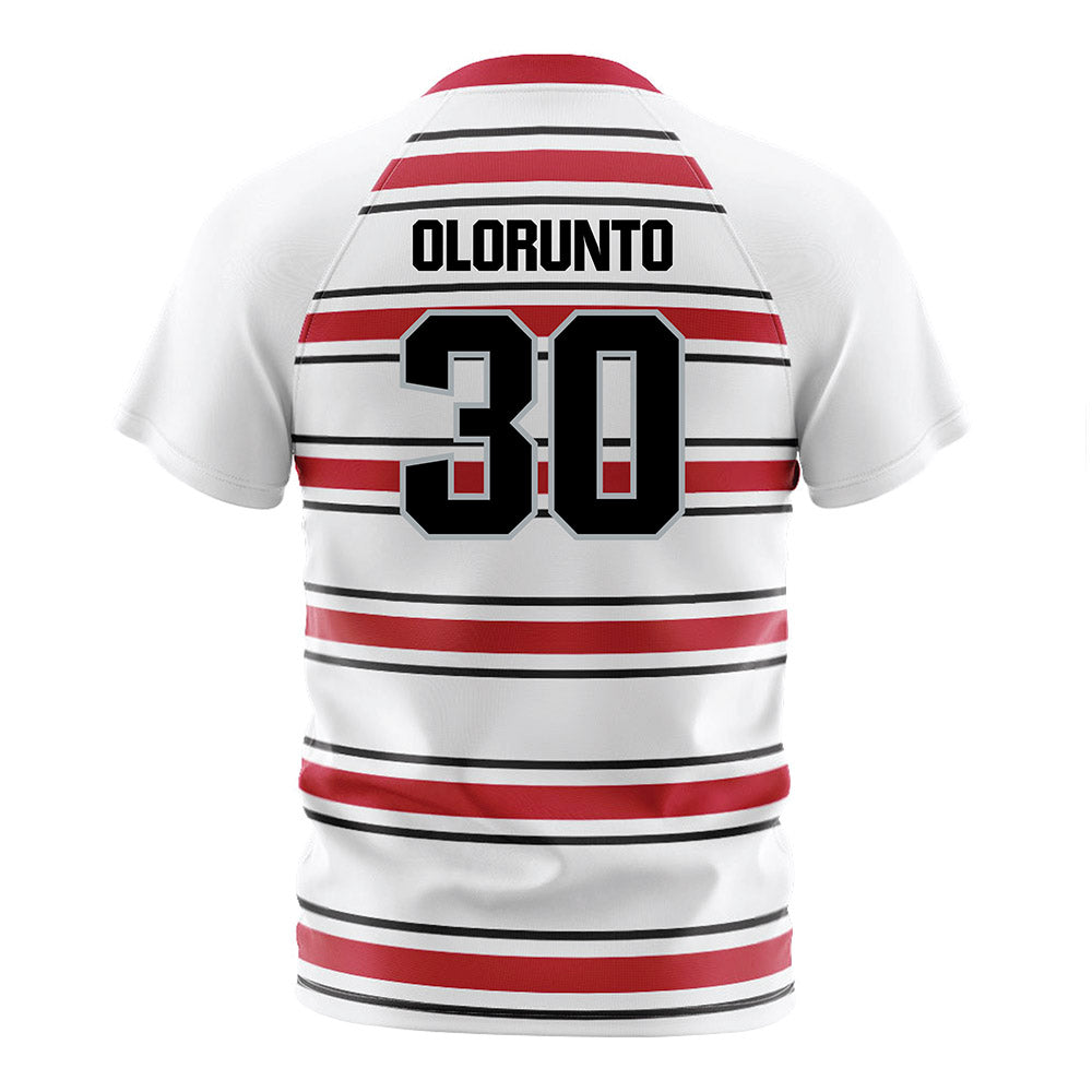 Ohio State - NCAA Men's Soccer : Justis Olorunto - Pin Stripe Soccer Jersey-1
