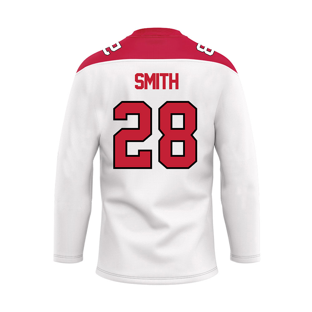 Ohio State - NCAA Men's Ice Hockey : William Smith - White Hockey Jersey-1