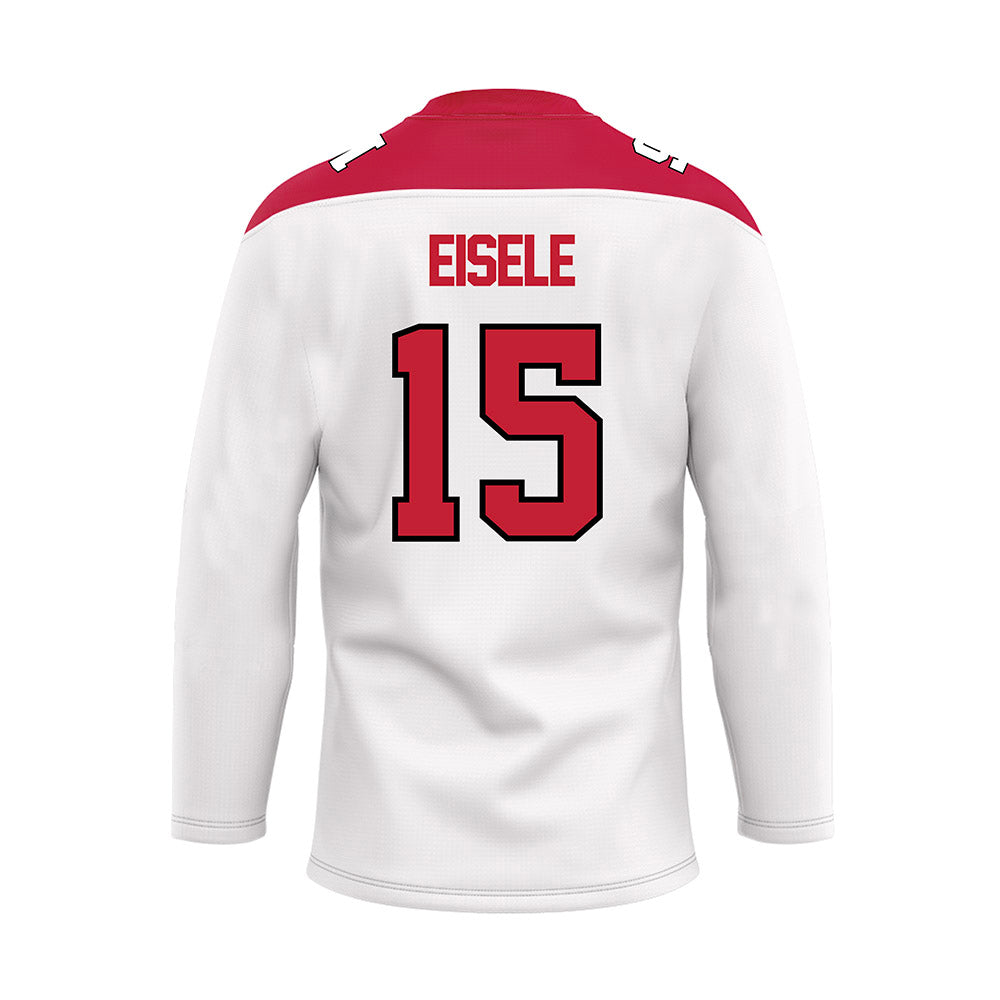 Ohio State - NCAA Men's Ice Hockey : Adam Eisele - White Hockey Jersey-1