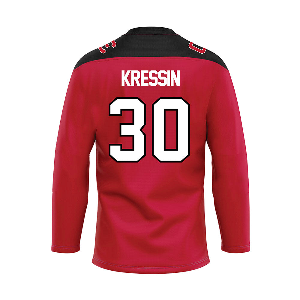 Ohio State - NCAA Women's Ice Hockey : Taylor Kressin - Hockey Jersey-1