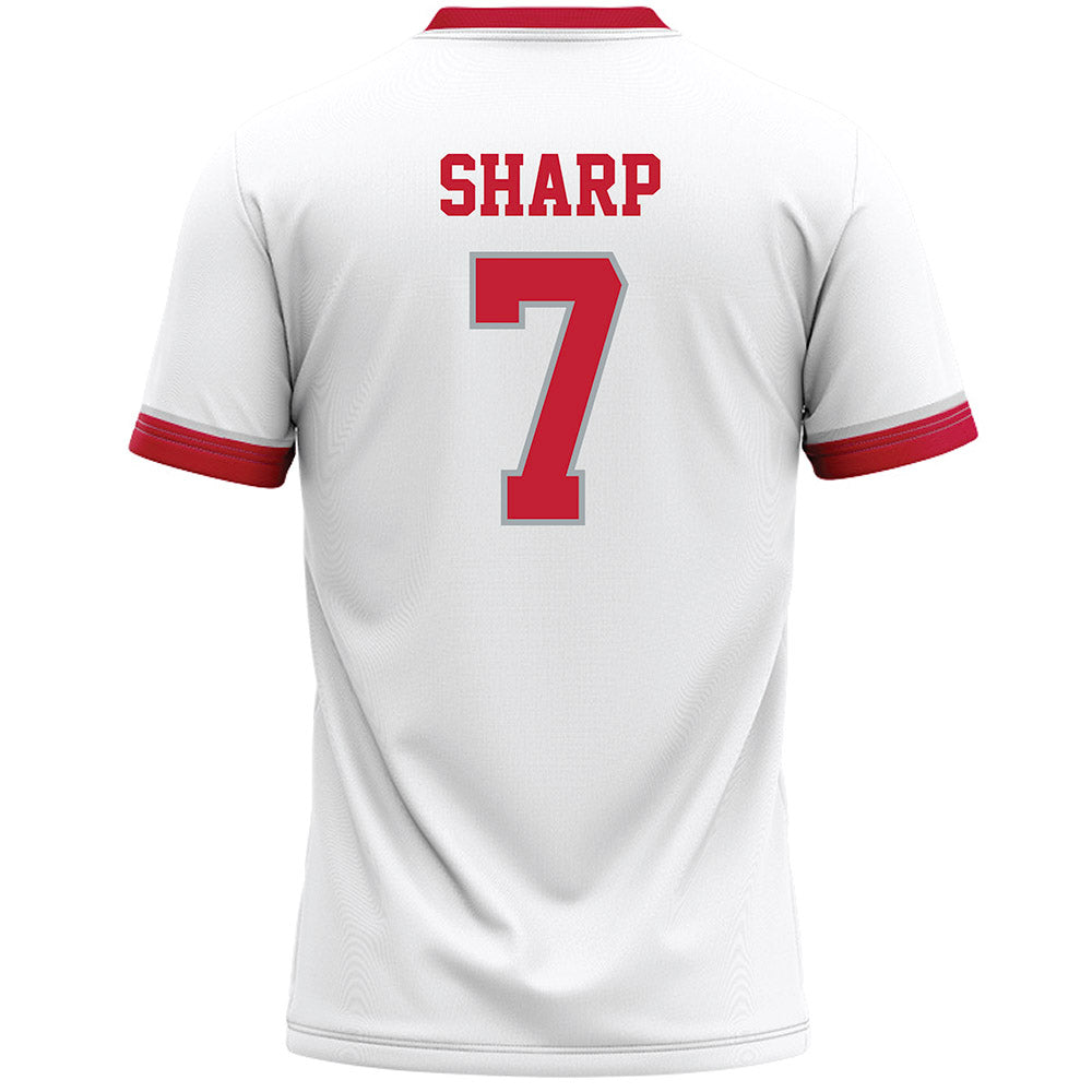 Ohio State - NCAA Men's Lacrosse : Brad Sharp - White Lacrosse Jersey -1