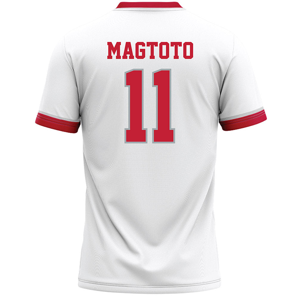 Ohio State - NCAA Men's Lacrosse : Sean Magtoto - White Lacrosse Jersey -1