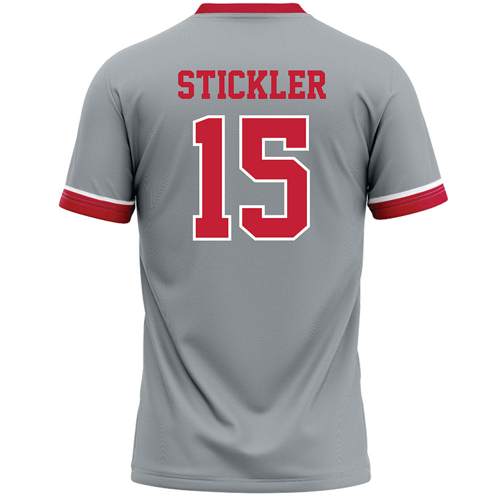 Ohio State - NCAA Women's Lacrosse : Mackie Stickler - Grey Lacrosse Jersey -1
