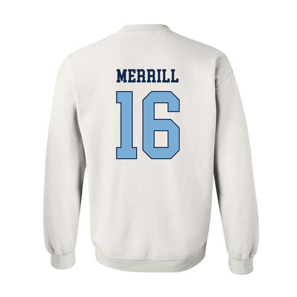 UNC - NCAA Men's Lacrosse : Gary Merrill - Classic Shersey Crewneck Sweatshirt-1