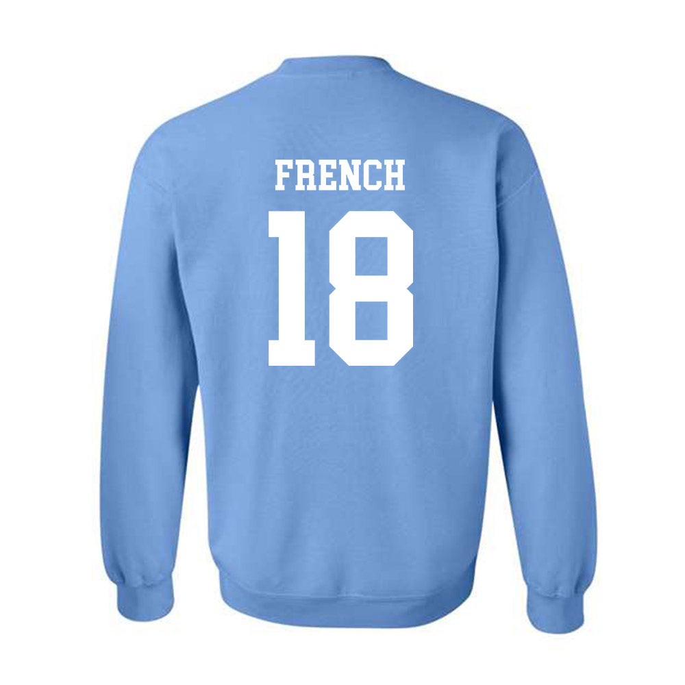 UNC - NCAA Baseball : Carter French - Classic Shersey Crewneck Sweatshirt