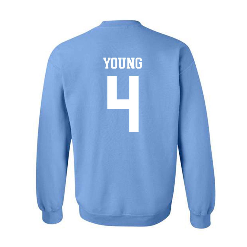 UNC - NCAA Men's Basketball : Jaydon Young - Classic Shersey Crewneck Sweatshirt-1
