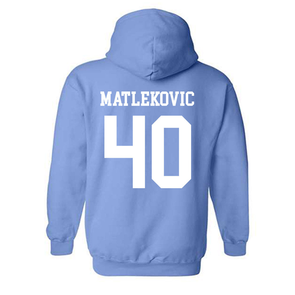 UNC - NCAA Men's Basketball : Ivan Matlekovic - Classic Shersey Hooded Sweatshirt-1