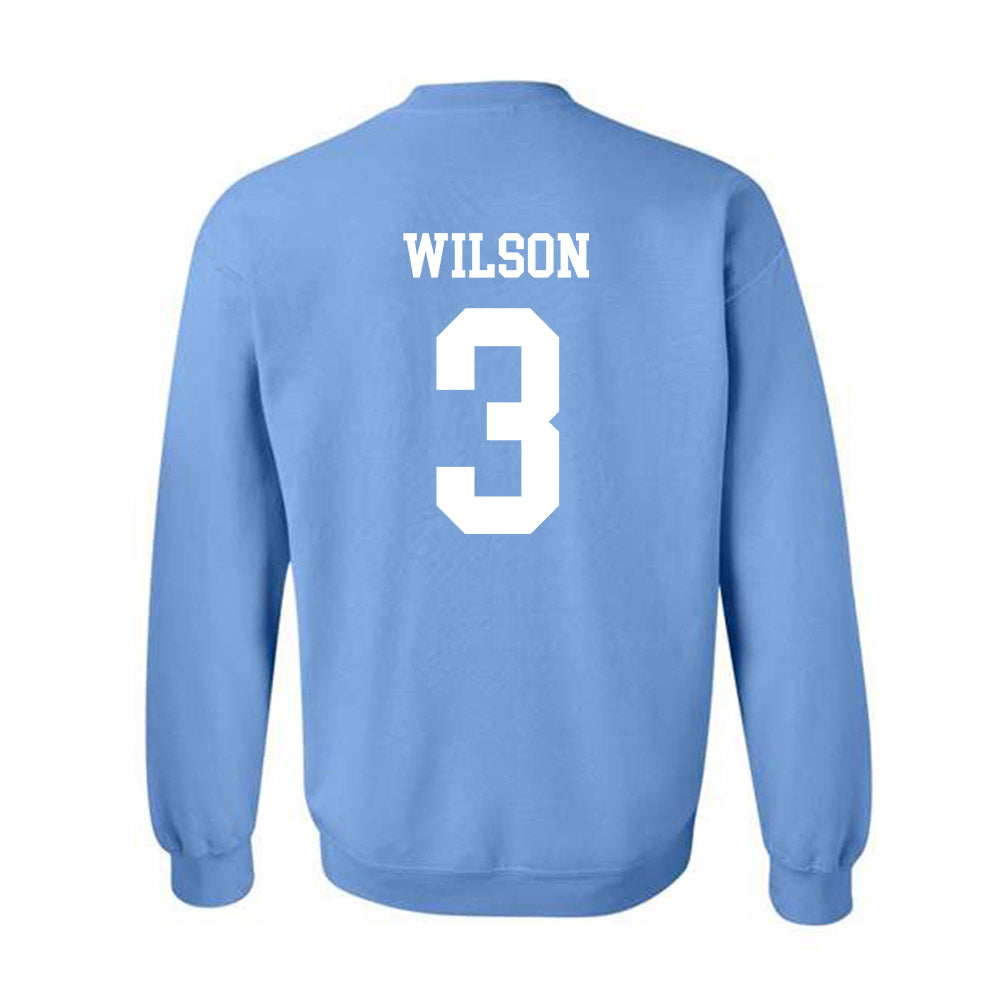 UNC - NCAA Men's Lacrosse : Brevin Wilson - Classic Shersey Crewneck Sweatshirt-1