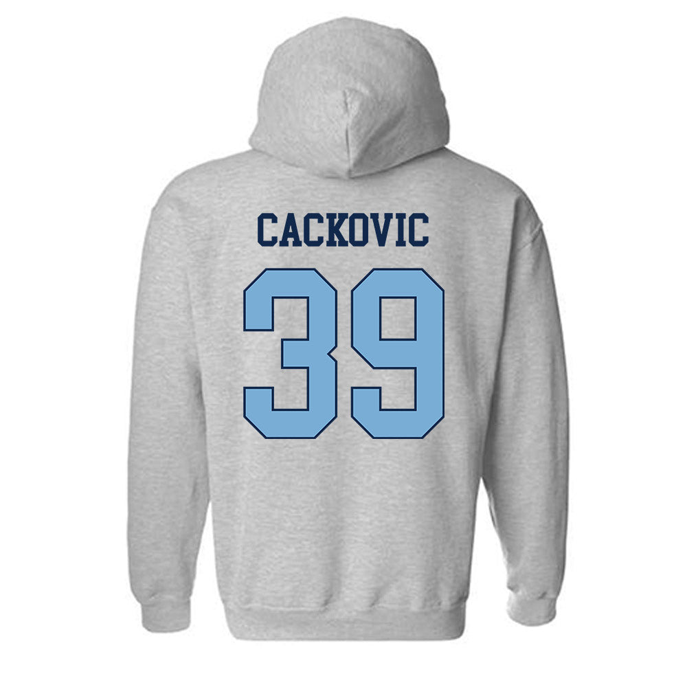 UNC - NCAA Baseball : Jake Cackovic - Classic Shersey Hooded Sweatshirt-1