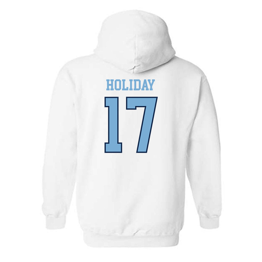 UNC - NCAA Baseball : Talan Holiday - Classic Shersey Hooded Sweatshirt-1