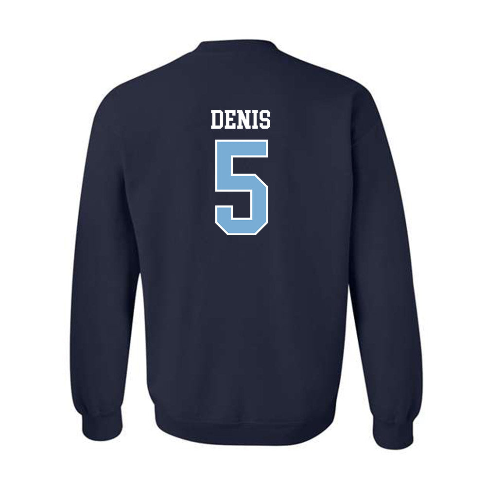 UNC - NCAA Men's Basketball : Isaiah Denis - Sports Shersey Crewneck Sweatshirt-1
