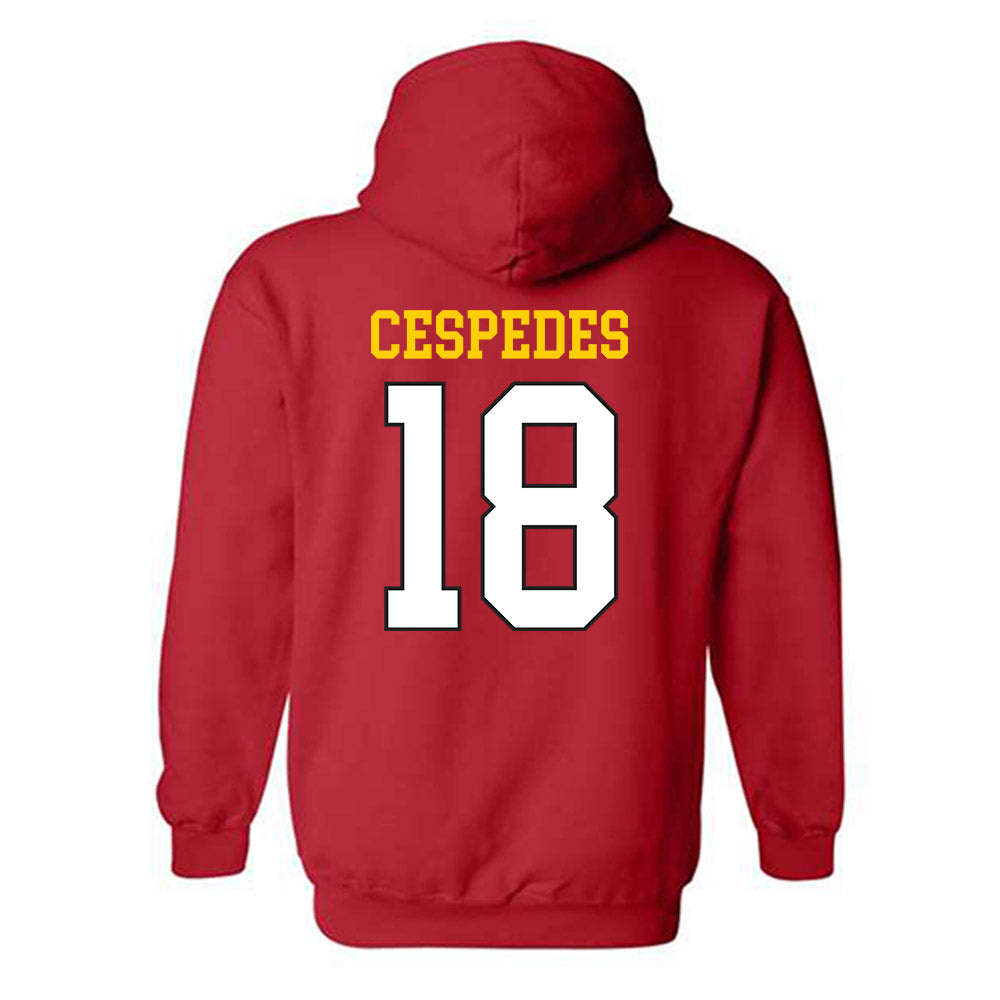 Maryland - NCAA Baseball : Cristofer Cespedes - Classic Shersey Hooded Sweatshirt-1