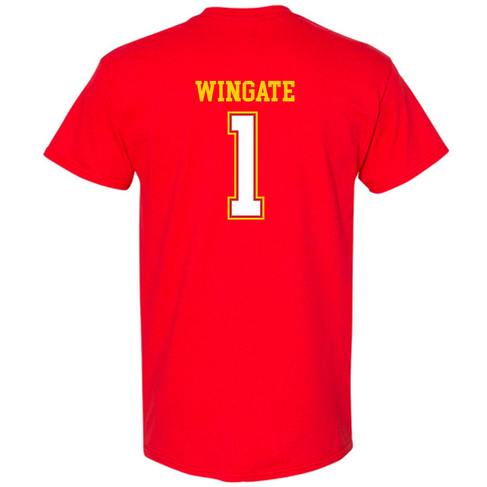 Maryland - NCAA Football : Daniel Wingate - Sports Shersey T-Shirt-1