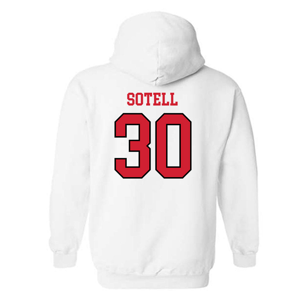 Maryland - NCAA Men's Basketball : Lukas Sotell - Sports Shersey Hooded Sweatshirt-1