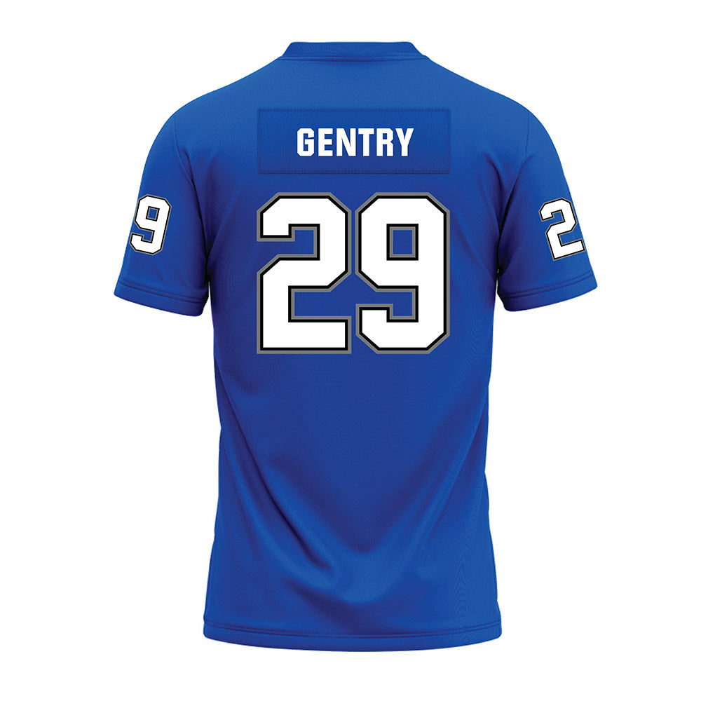 Buffalo - NCAA Football : Jerrod Gentry - Blue Premium Football Jersey