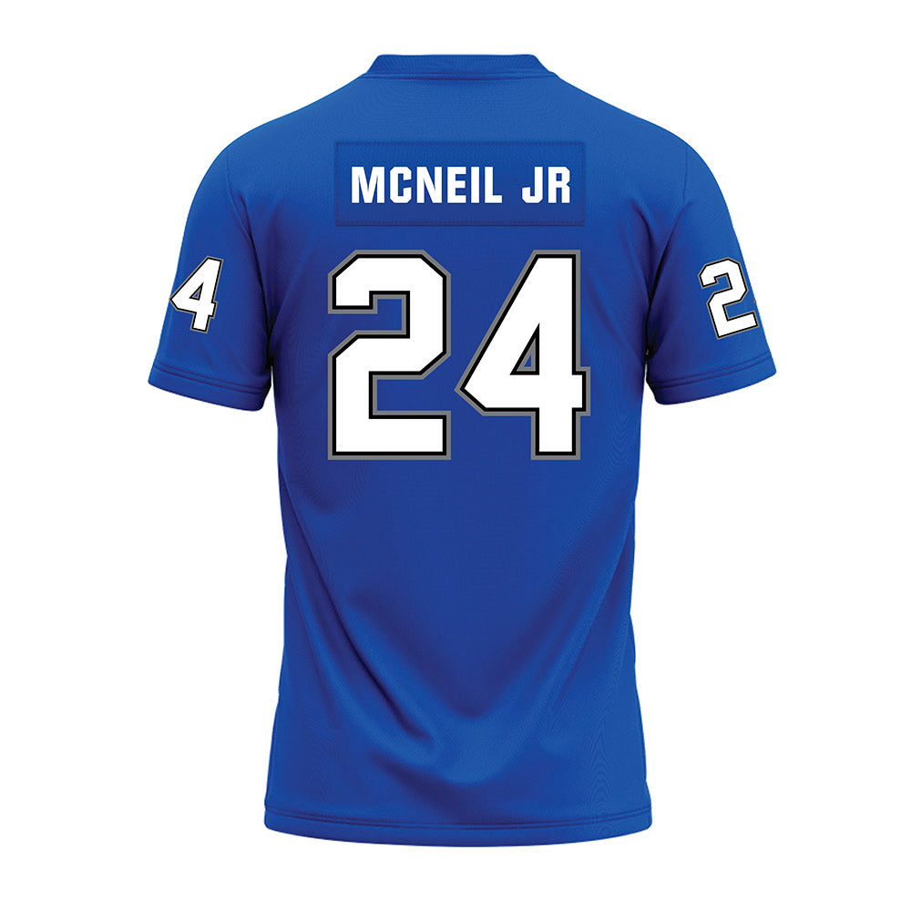 Buffalo - NCAA Football : James McNeil jr - Blue Premium Football Jersey