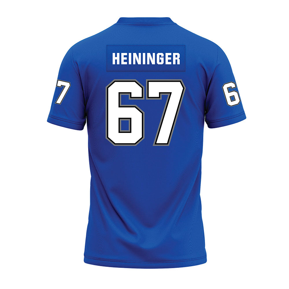 Buffalo - NCAA Football : Alex Heininger - Blue Premium Football Jersey