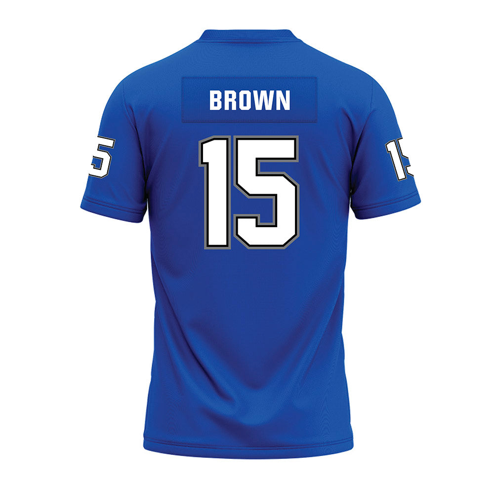 Buffalo - NCAA Football : SaVeon Brown - Blue Premium Football Jersey