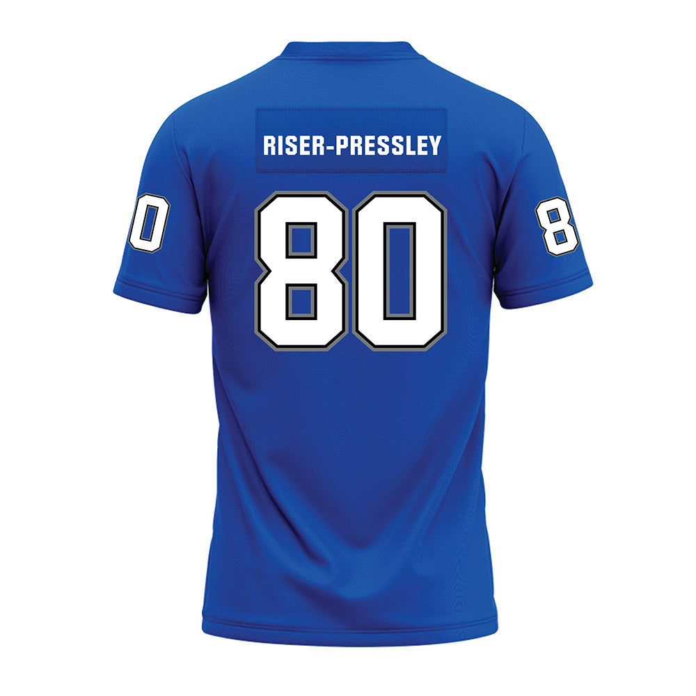Buffalo - NCAA Football : Shamar Riser-Pressley - Blue Premium Football Jersey