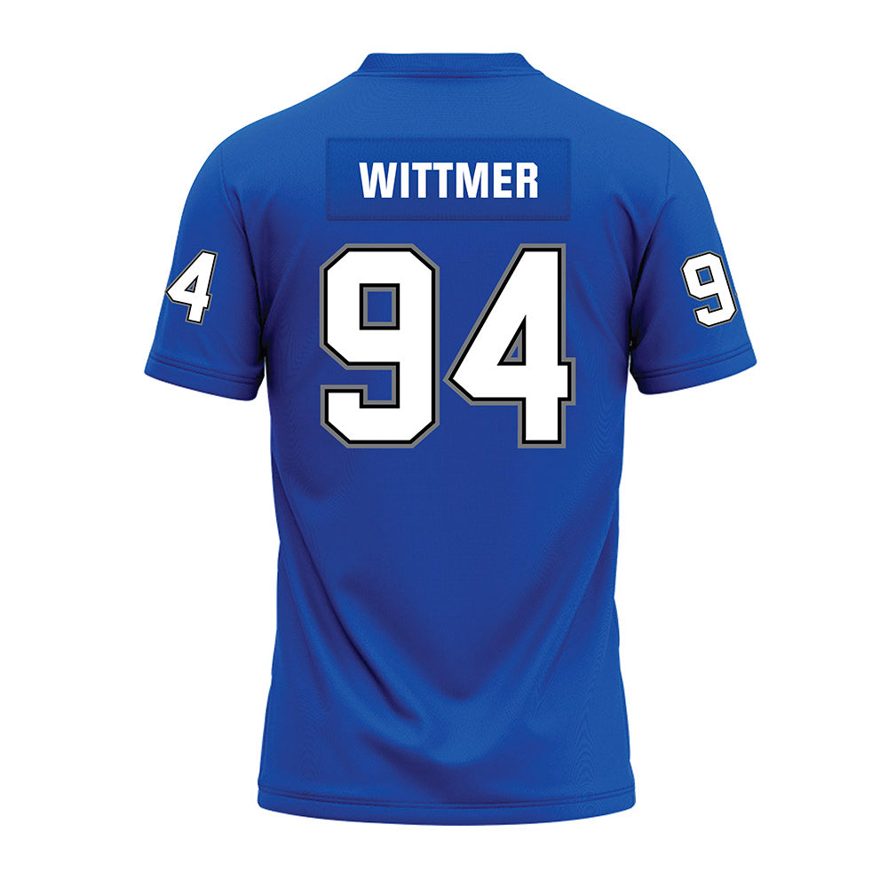Buffalo - NCAA Football : Noah Wittmer - Blue Premium Football Jersey