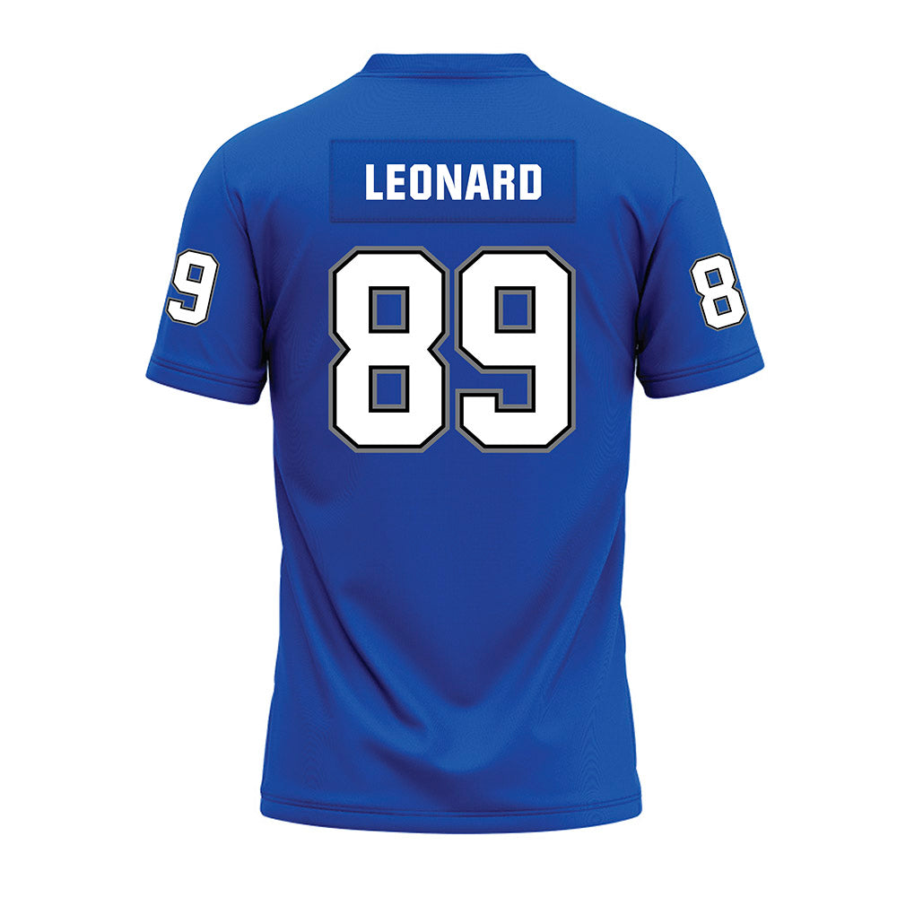 Buffalo - NCAA Football : Nick Leonard - Blue Premium Football Jersey