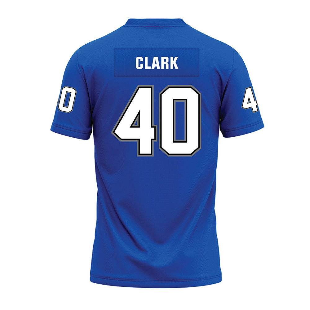 Buffalo - NCAA Football : William Clark - Blue Premium Football Jersey