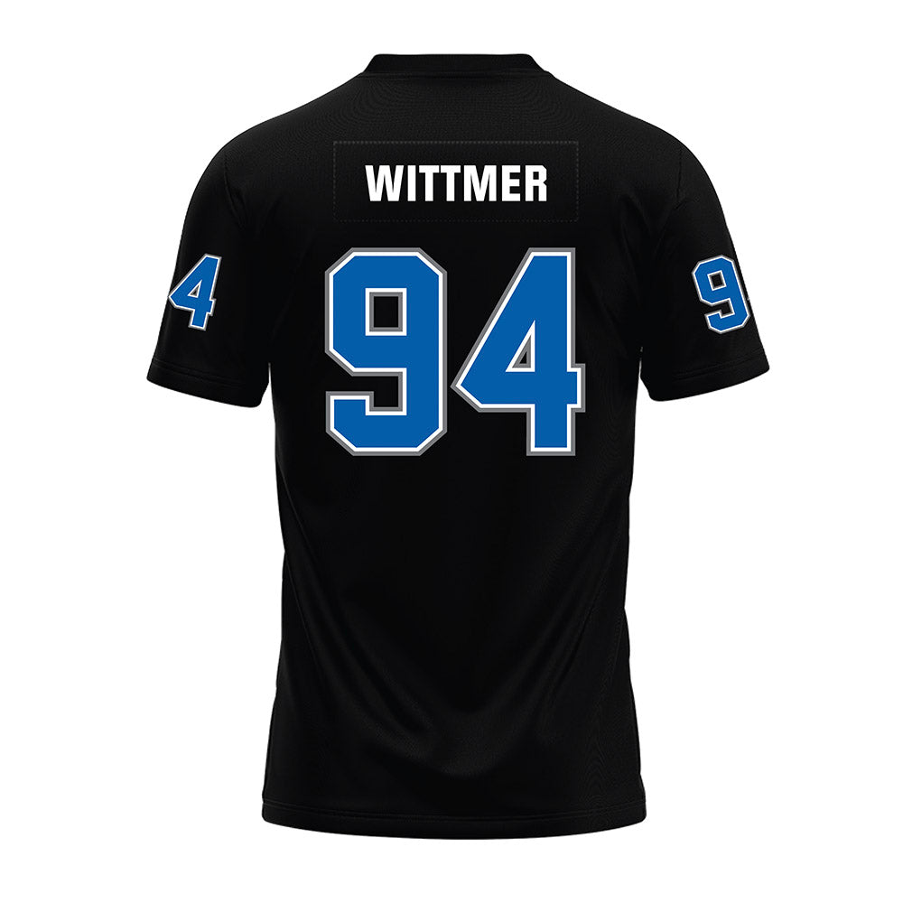 Buffalo - NCAA Football : Noah Wittmer - Black Premium Football Jersey