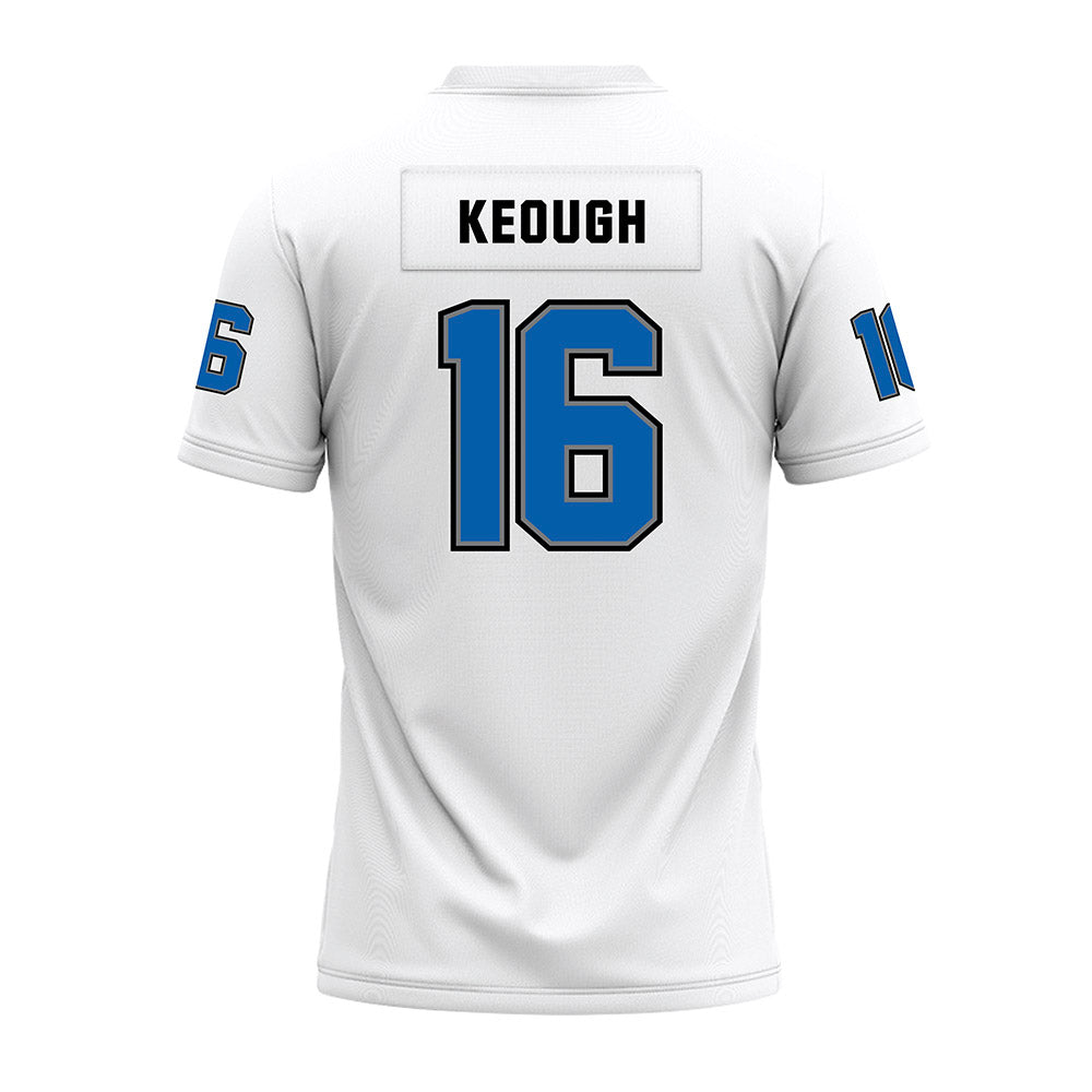 Buffalo - NCAA Football : John Keough - White Premium Football Jersey