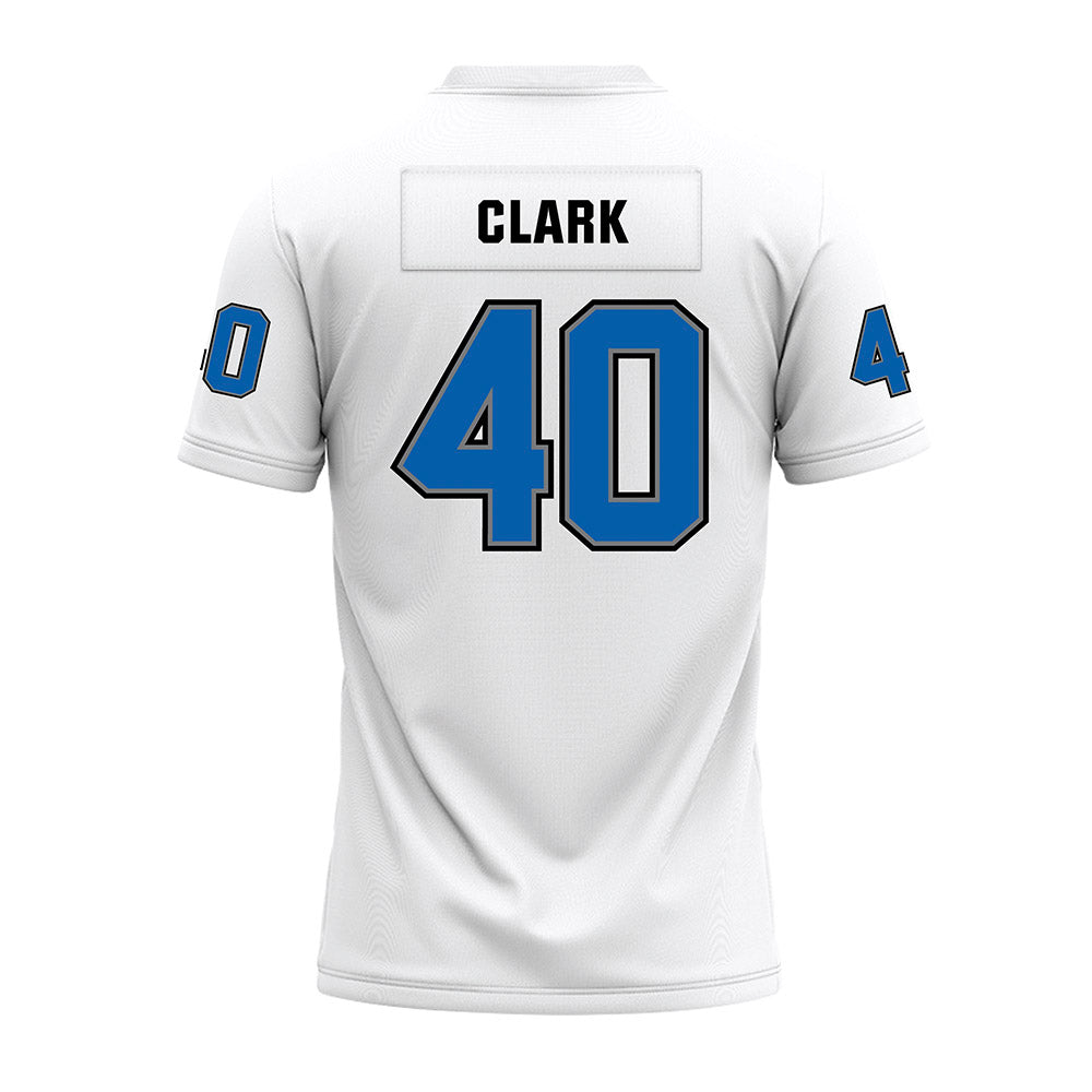 Buffalo - NCAA Football : William Clark - White Premium Football Jersey