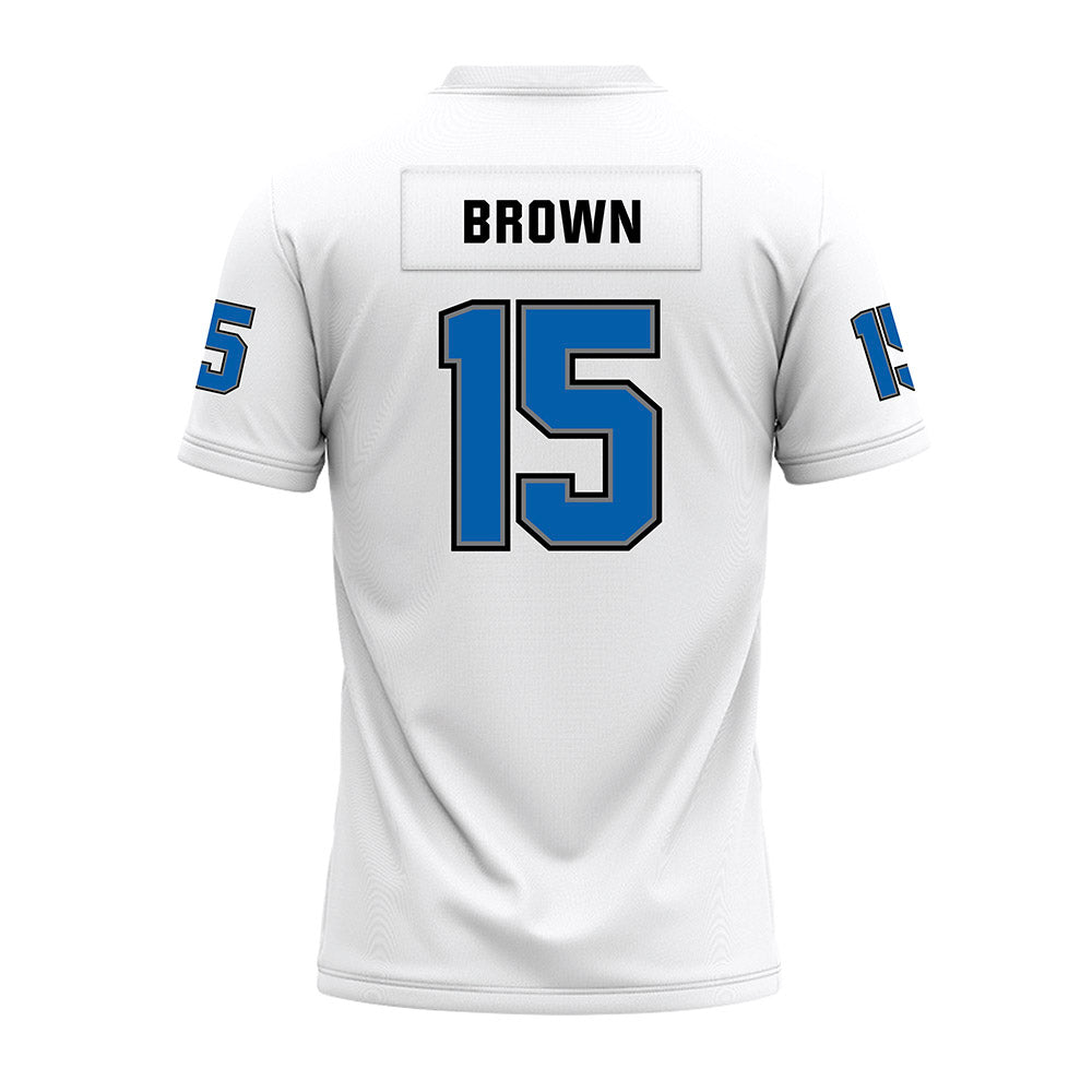Buffalo - NCAA Football : SaVeon Brown - White Premium Football Jersey