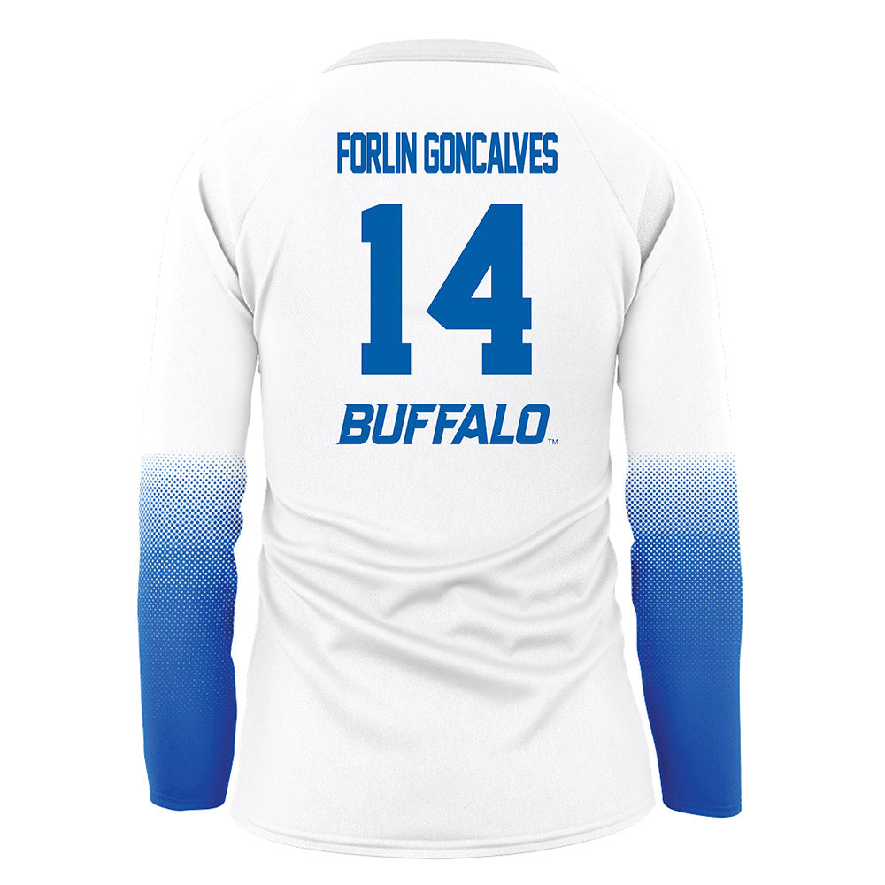 Buffalo - NCAA Women's Volleyball : Manoela Forlin Goncalves - White Volleyball Jersey-1