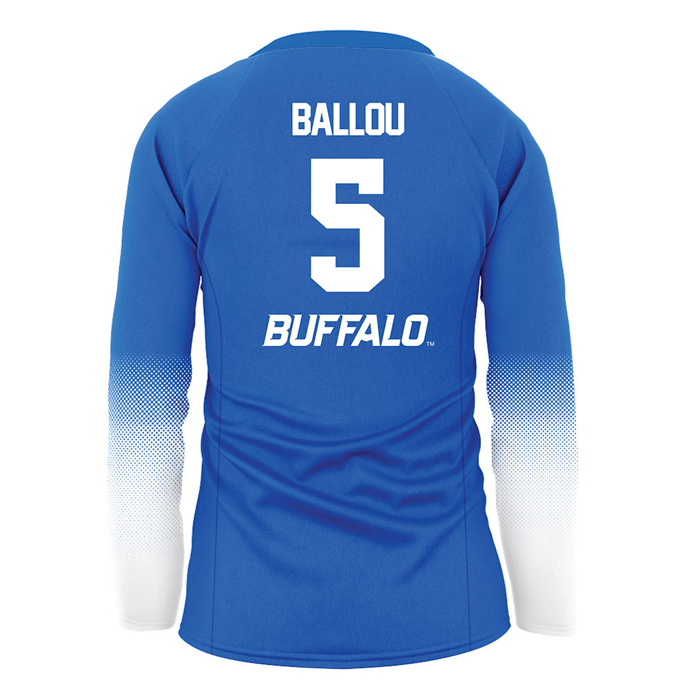 Buffalo - NCAA Women's Volleyball : Ashley Ballou - Blue Volleyball Jersey-1