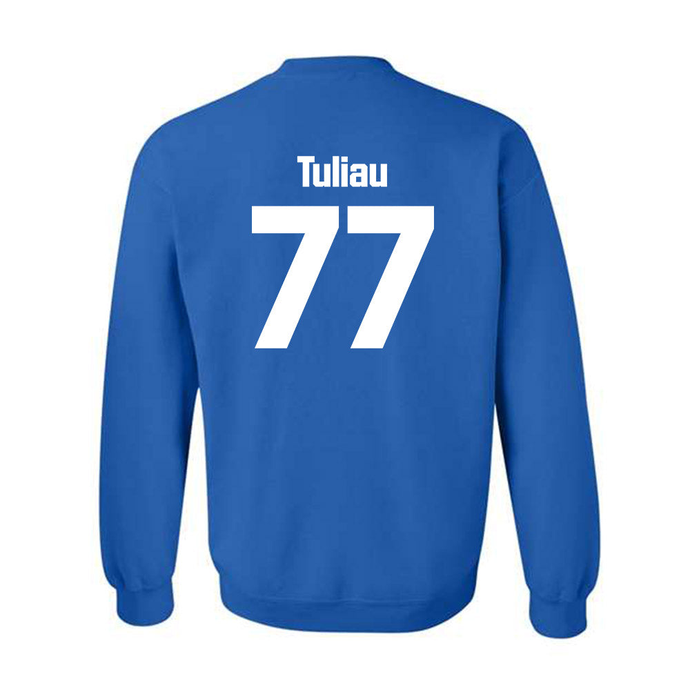 SJSU - NCAA Football : Daniel Tuliau - Classic Shersey Crewneck Sweatshirt-1