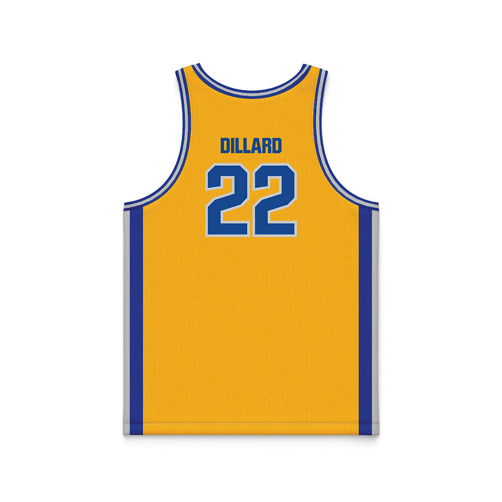 SJSU - NCAA Women's Basketball : Kaliyah Dillard - Gold Basketball Jersey-1