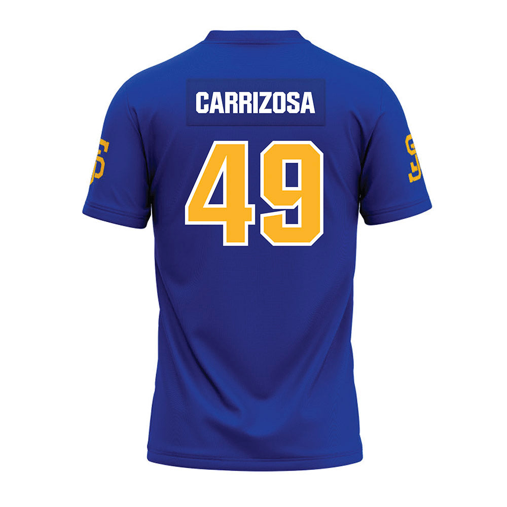 SJSU - NCAA Football : Trent Carrizosa - Blue Premium Football Jersey-1