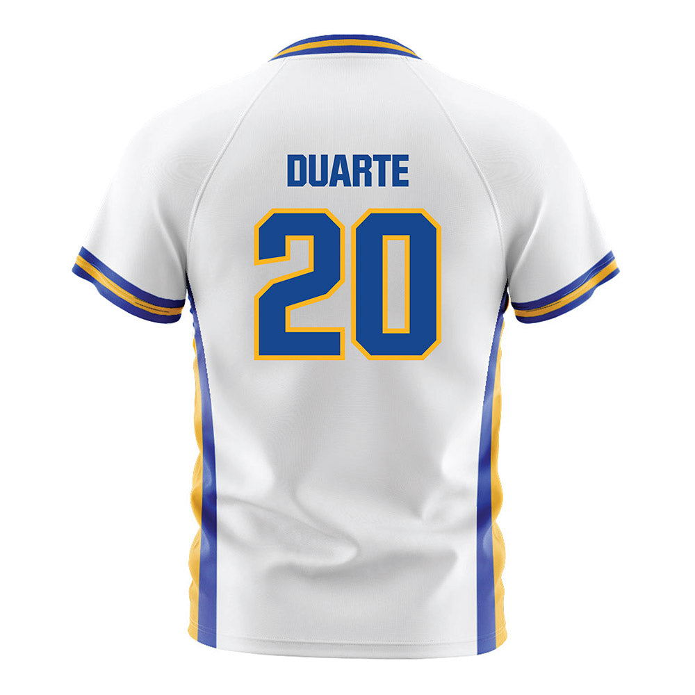 SJSU - NCAA Men's Soccer : Fernando Duarte - White Soccer Jersey-1