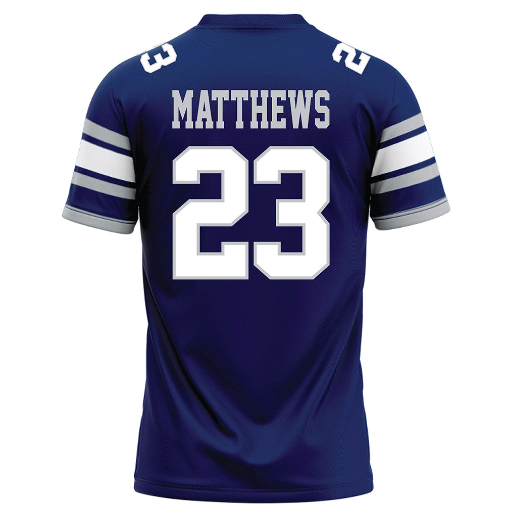 Rice - NCAA Football : Payton Matthews - Blue Football Jersey-1