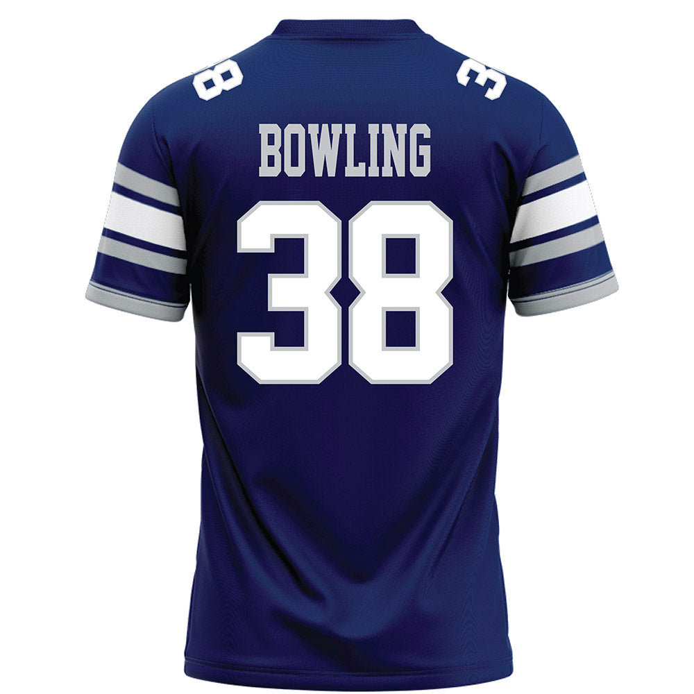 Rice - NCAA Football : Shepherd Bowling - Blue Football Jersey-1