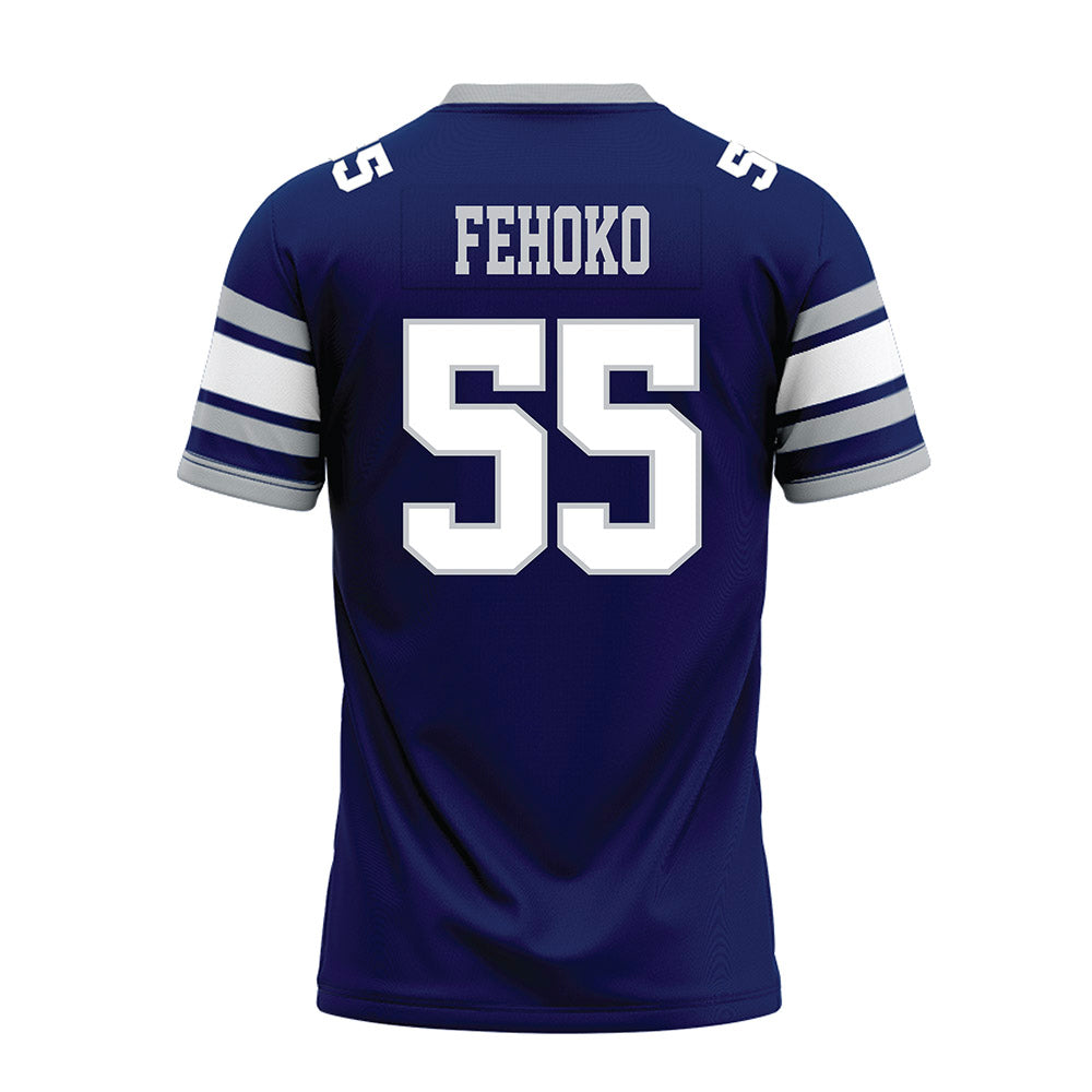 Rice - NCAA Football : Netane Fehoko - Blue Premium Football Jersey-1