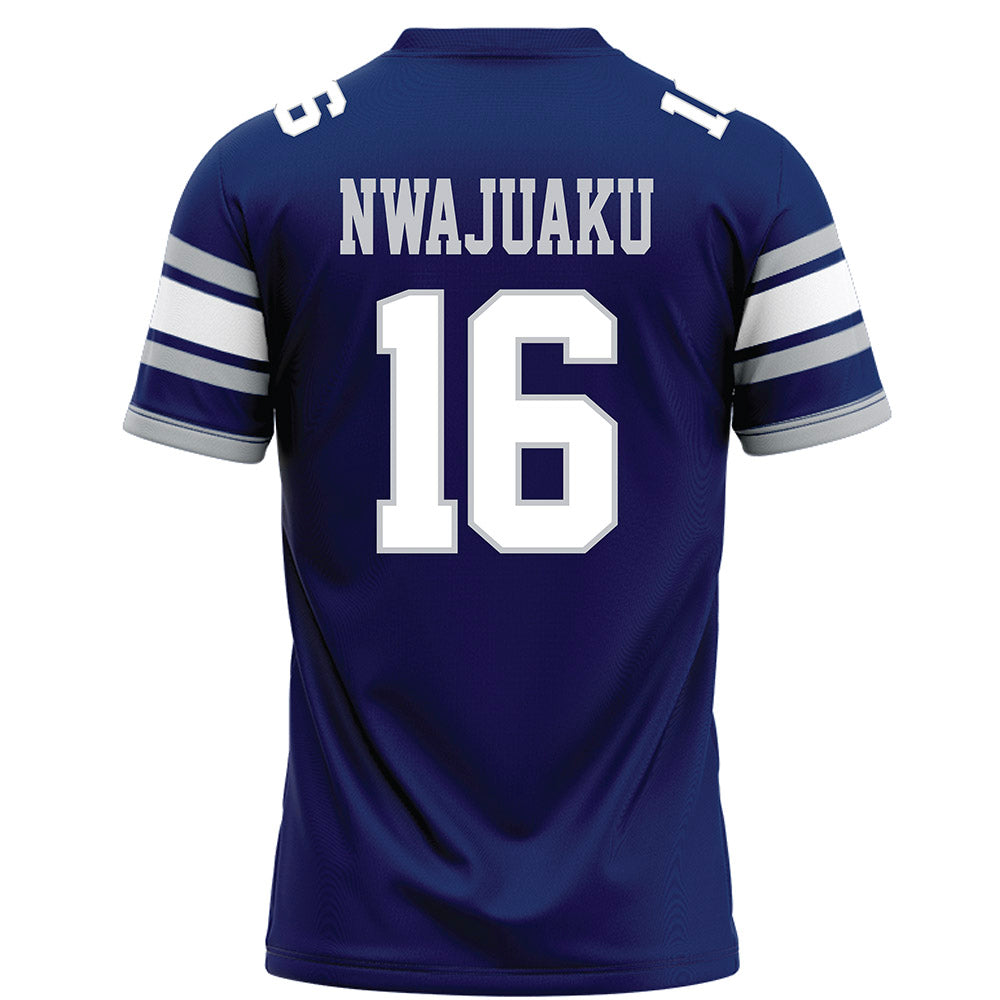 Rice - NCAA Football : Chibuikem Nwajuaku - Blue Football Jersey