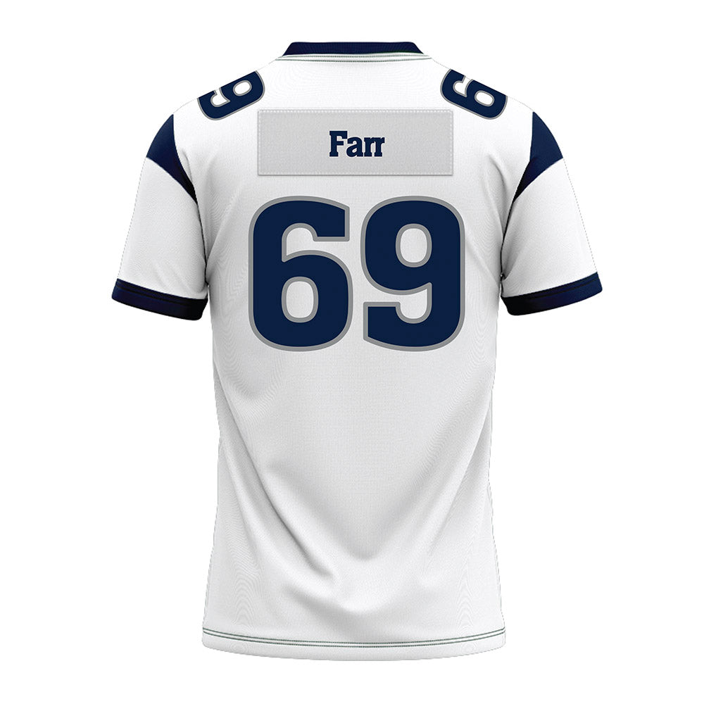 Nevada - NCAA Football : Luke Farr - White Premium Football Jersey