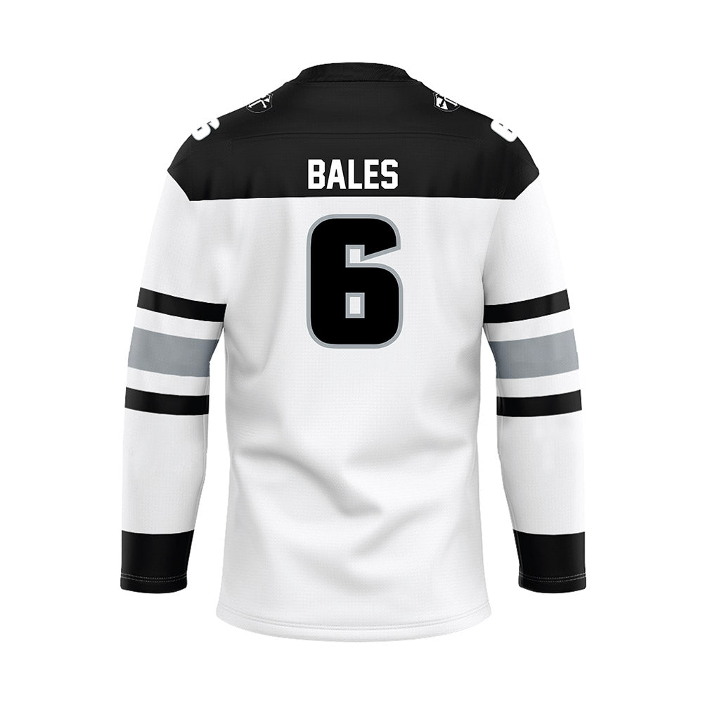 Providence - NCAA Men's Ice Hockey : Alexander Bales - White Hockey Jersey