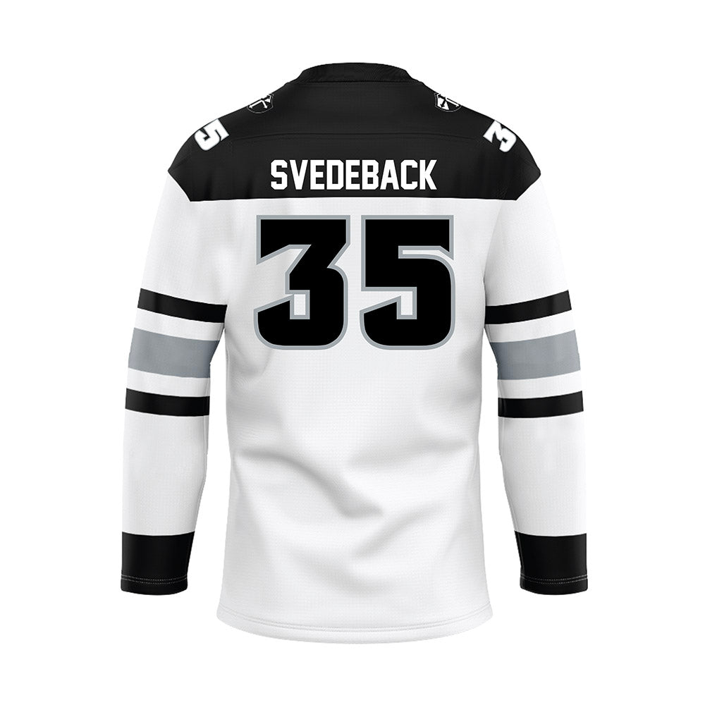 Providence - NCAA Men's Ice Hockey : Philip Svedeback - White Hockey Jersey