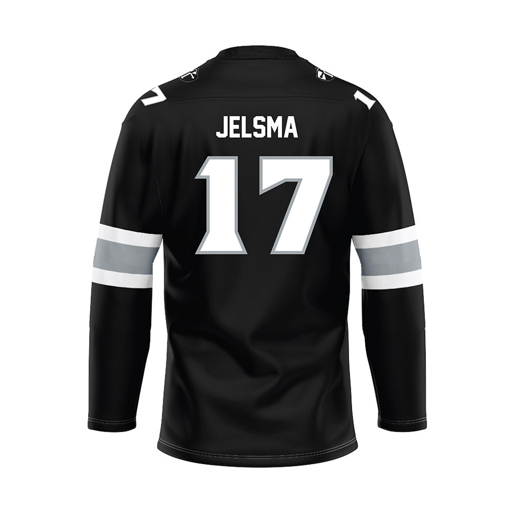 Providence - NCAA Men's Ice Hockey : Beau Jelsma - Black Hockey Jersey-1