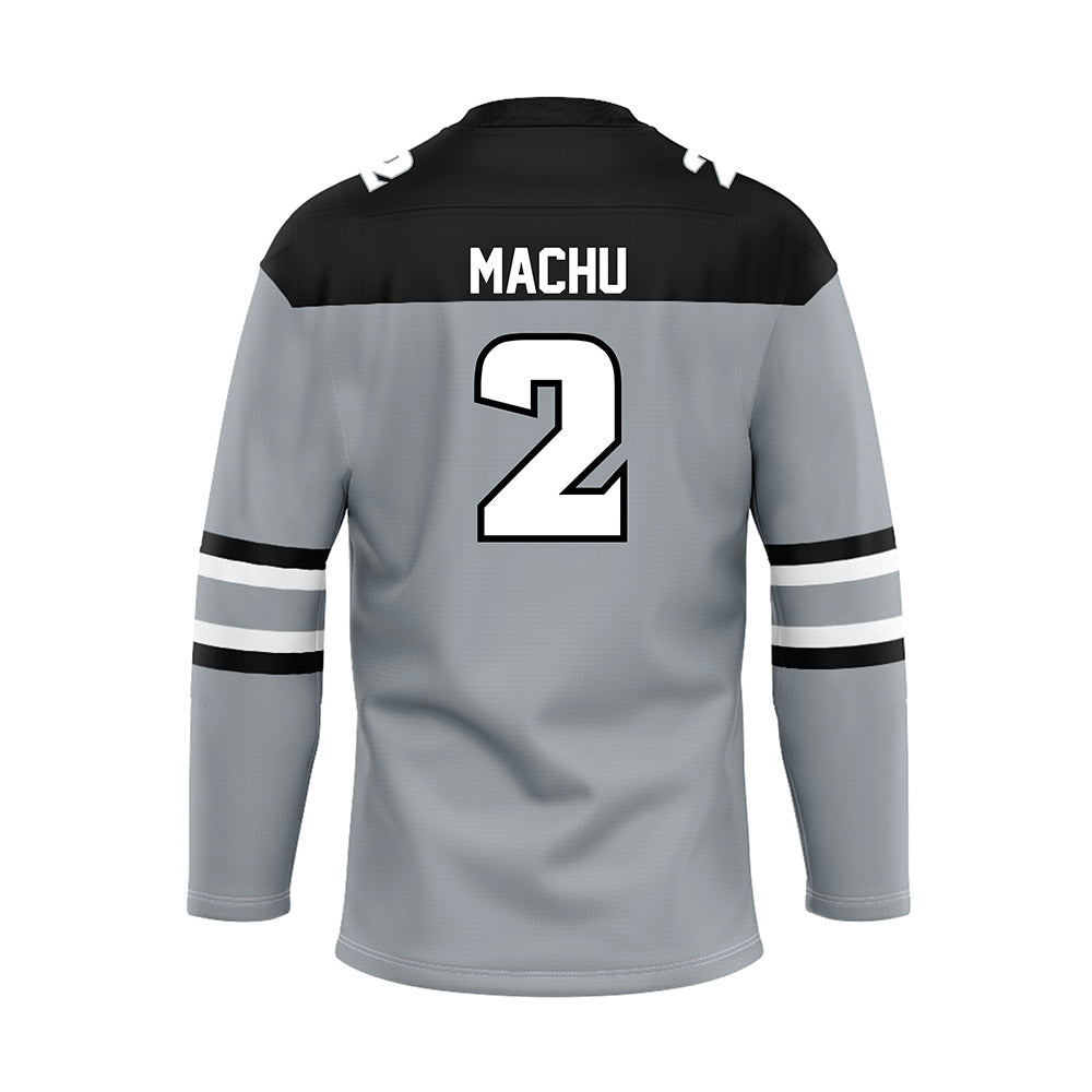 Providence - NCAA Men's Ice Hockey : Tomas Machu - Grey Hockey Jersey
